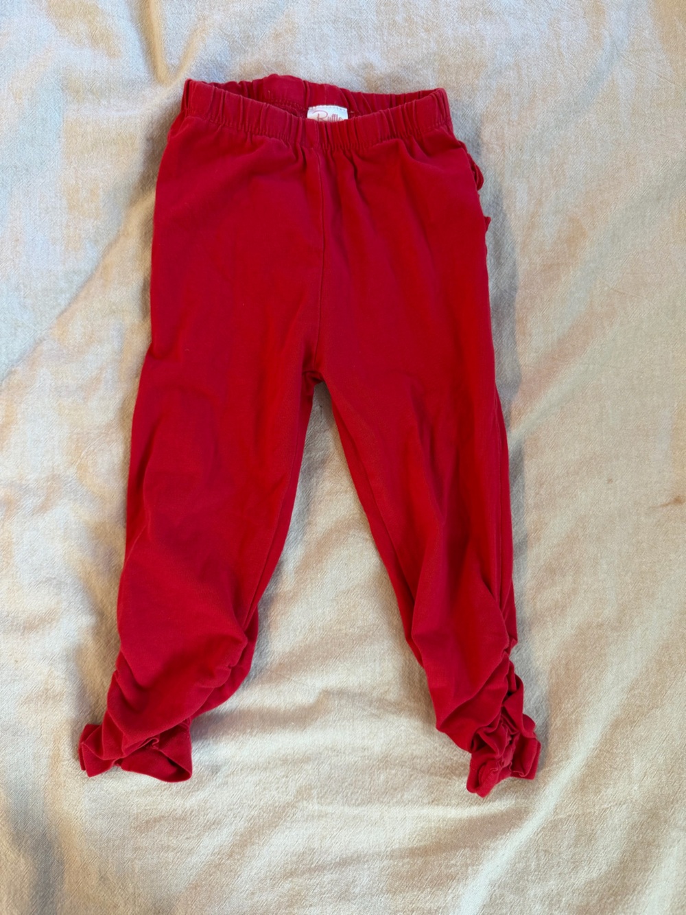 Ruffle Butts Bright Red Jogger Pants